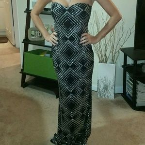 Long sequin formal dress